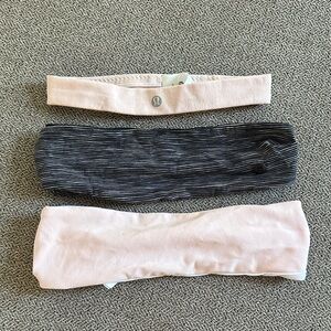 lululemon athletica Pink and Gray Hairbands